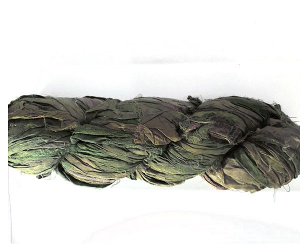 Buy Wholesale India Recycle Sari Silk Ribbon Yarn & Recycle Sari Silk Ribbon  Yarn at USD 2